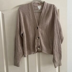 H&M button down knit sweater